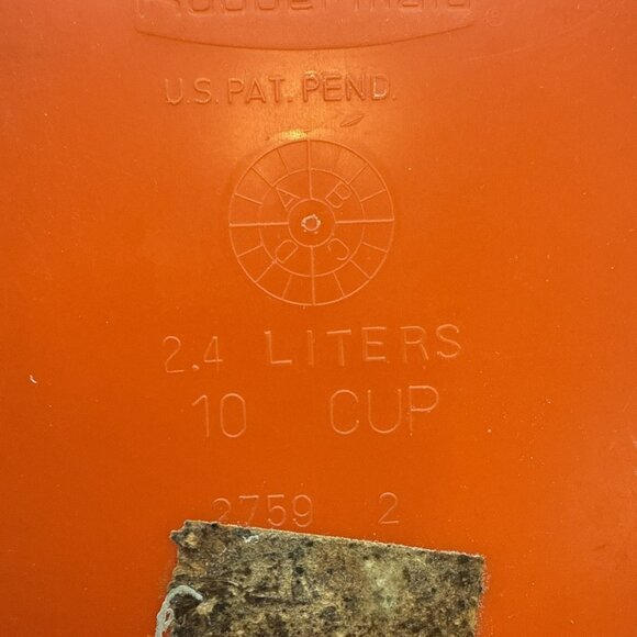 3 Vintage Rubbermaid Storage Bin Canister Containers Orange Mushroom - Picture 9 of 9